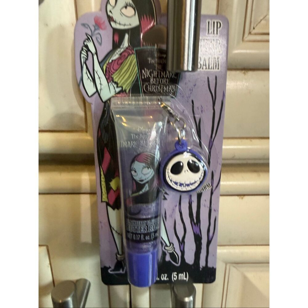 Disney Tim Burton's The Nightmare Before Christmas Lip Balm Holder Keychain Set